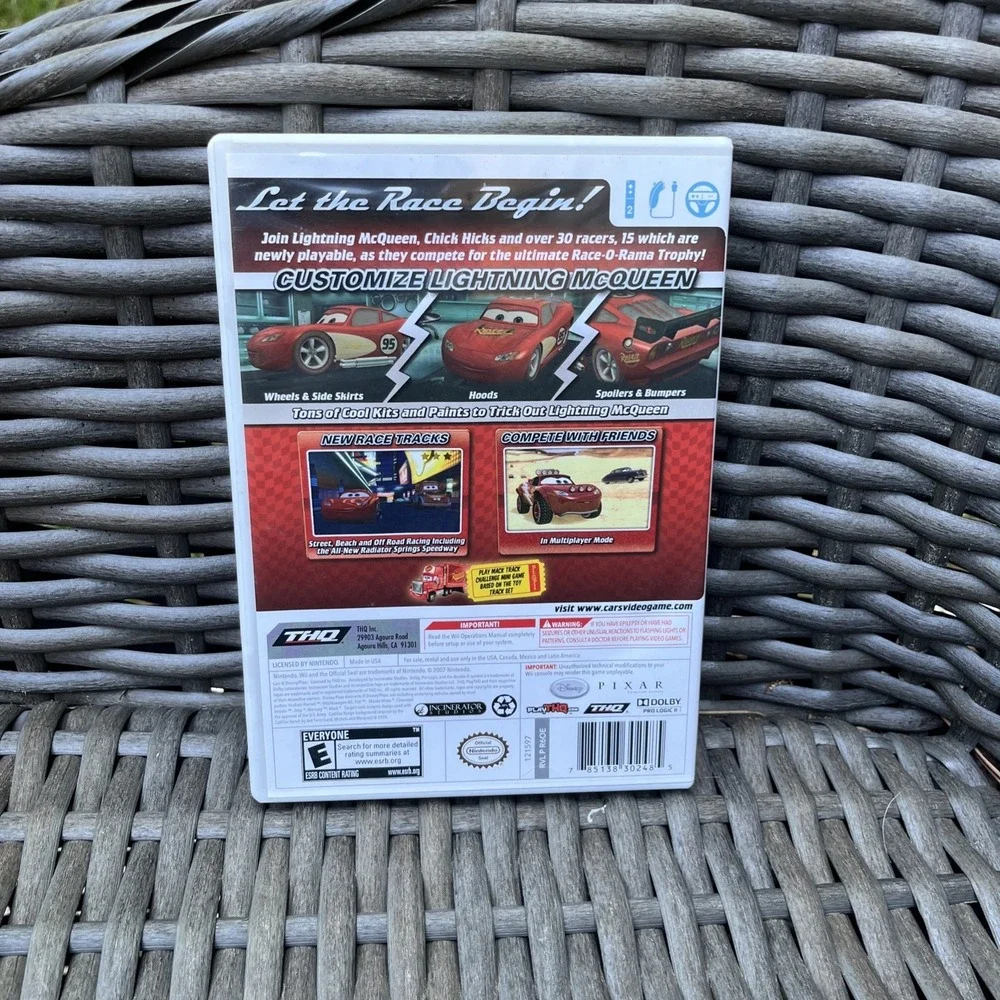 Disney's Cars Race O Rama - Nintendo Wii Game & Manual Tested / Fast Shipping